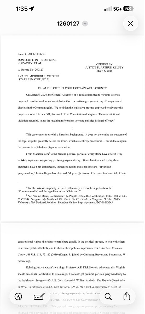 MattLeedsSCC's tweet photo. Gerrymandering amendment struck down. “This constitutional violation incurably taints the resulting referendum vote and nullifies its legal efficacy “. https://t.co/yT33BU9HFC