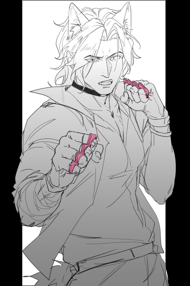 7PERCENTWHISKEY's tweet photo. 妹妹送的粉色指虎🖤🩷 #OC 
动作有参考 https://t.co/Ktk5s8ttgf