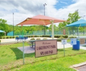CityClinton's tweet photo. The splashpad at Lakefront Park is now open!  Monday - Sunday 10am -8:30pm.  Come cool off at Lakefront Park! https://t.co/tr6Eg3YUQ0