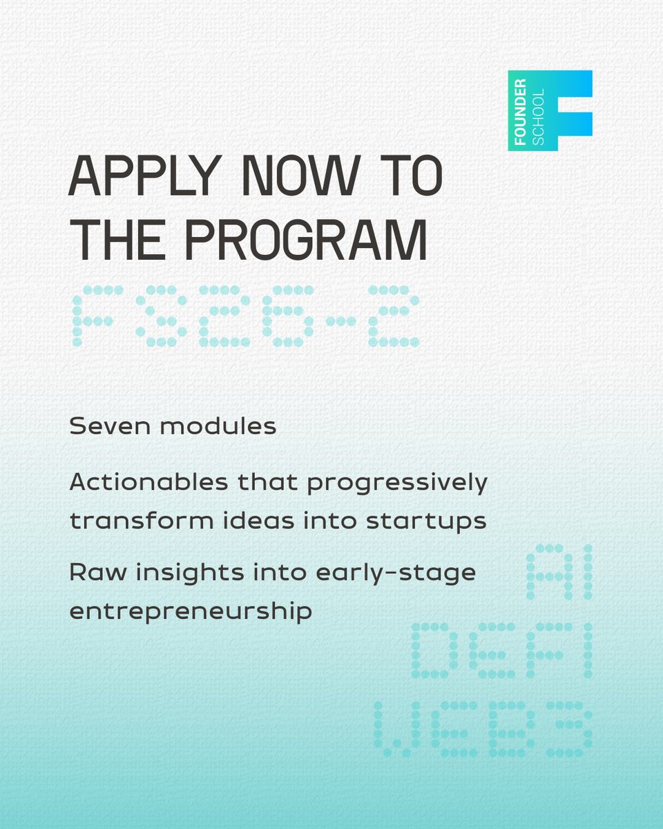 Founder School tweet media