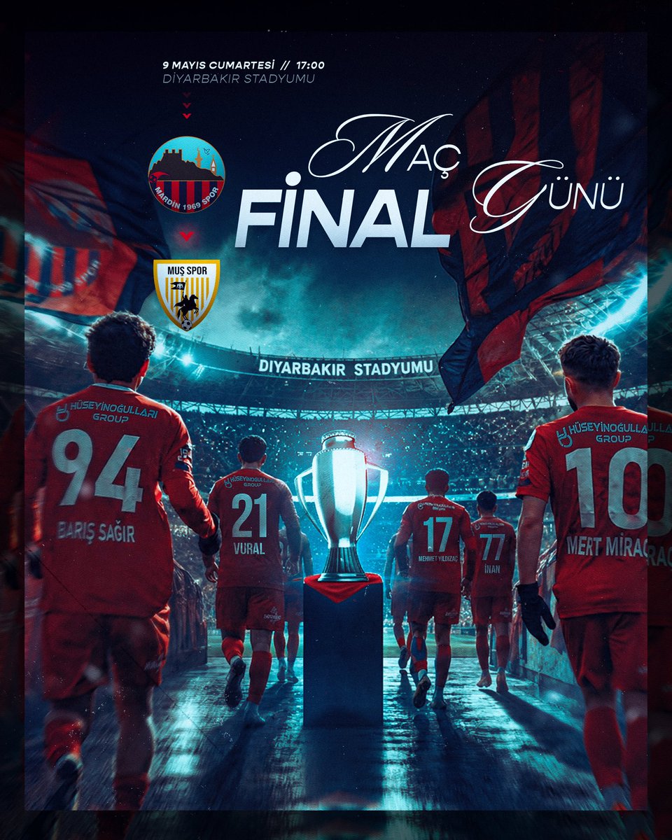 mardinsporsk's tweet photo. TFF 2. Lig Kırmızı Grup Play-Off Finali 
🏆Mardin 1969 Spor 🆚 Muşspor
🏟️Diyarbakır Stadyumu
🗓️ 9 Mayıs Cumartesi
⏰ 17.00 https://t.co/MESdnK8qQ9