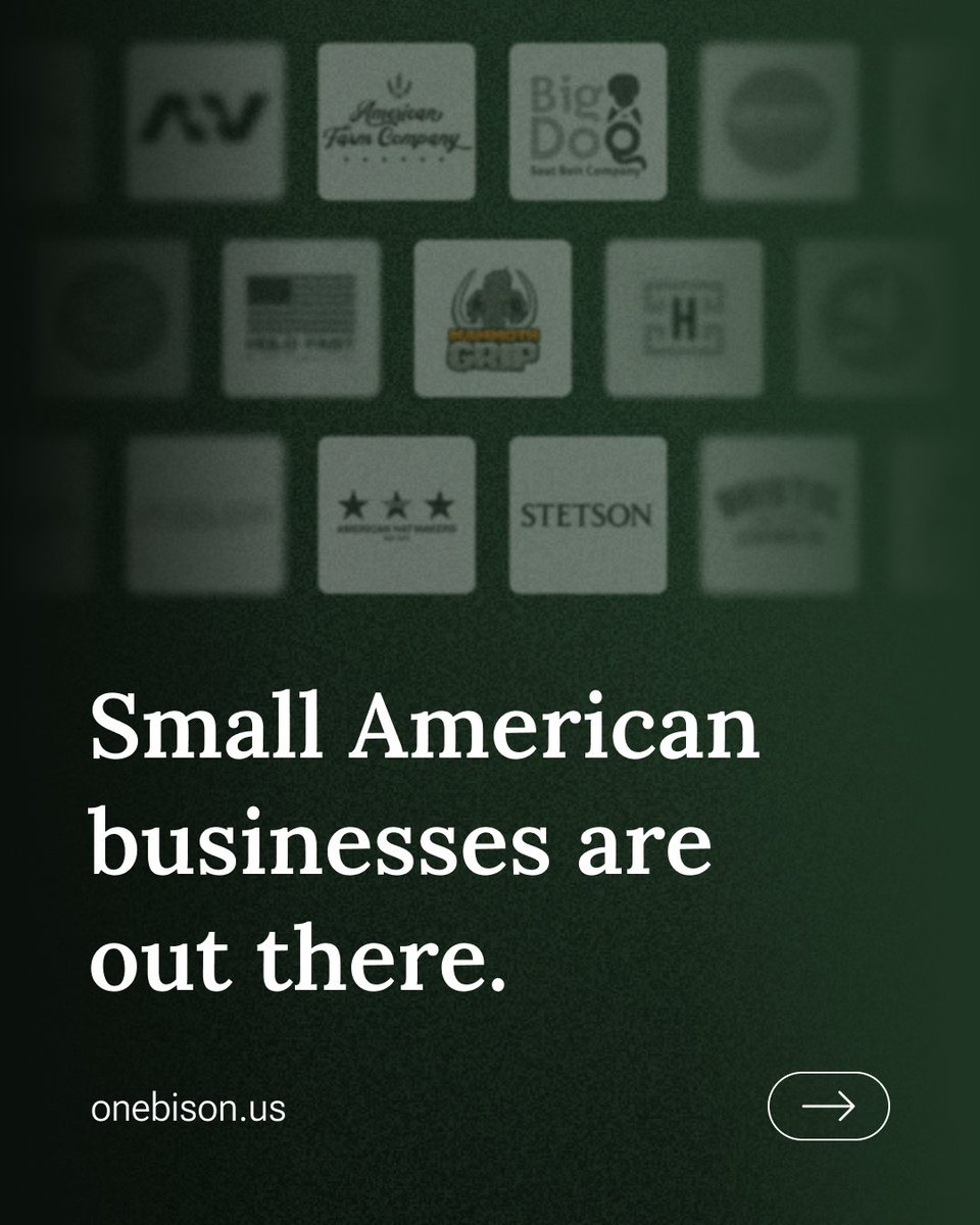 OneBisonUSA's tweet photo. Found another local Texas business worth sharing.

Mammoth Grip is veteran-owned and 100% Made in America.

We are not getting paid for this. Just wanted to put another small business in front of more people.

These are the kinds of businesses we're proud to feature on One Bison. Link in bio.

#MadeInAmerica #VeteranOwned #SmallBusiness #TexasMade #OneBison