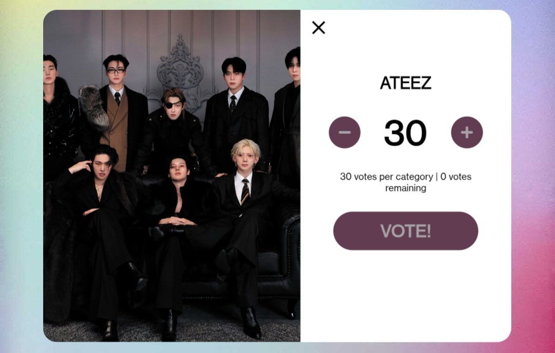 ★📢 | ATENÇÃO ATINY!!

Hoje é o último dia de votação para o ATEEZ no AMAs! Votem e compartilhem para mais atinys! 🏴‍☠️

vote.theamas.com/best-male-k-po…

#ATEEZ #에이티즈 <a href="/ATEEZofficial/">ATEEZ(에이티즈)</a>