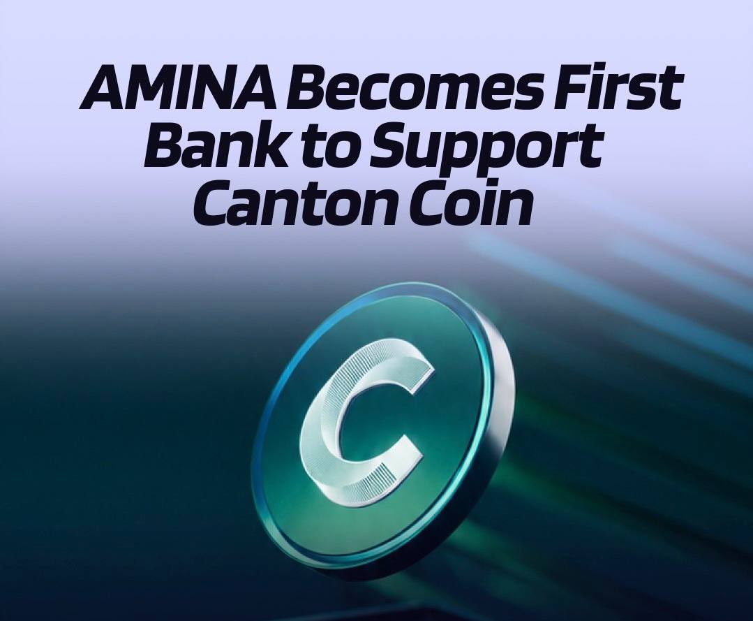 Golddigerscalls's tweet photo. AMINA Bank becomes the first bank to support custody and trading for Canton Coin, giving institutions regulated access to the Canton Network through traditional banking infrastructure.

Big step for institutional blockchain adoption 🚀

#Crypto #Blockchain #CantonNetwork #CantonCoin #Web3 #DeFi #CryptoNews #InstitutionalAdoption #DigitalAssets