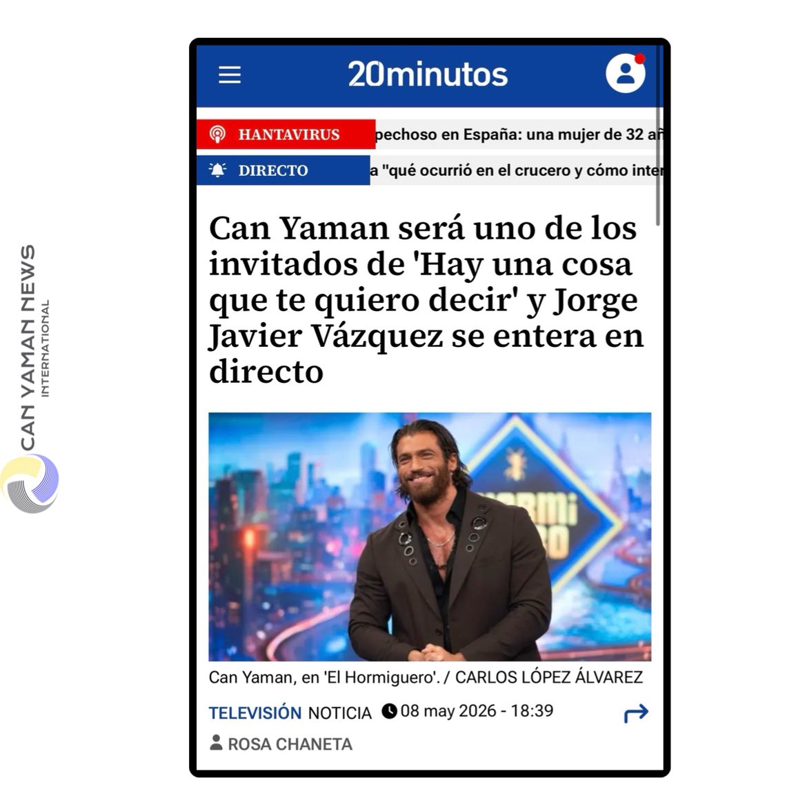 Can Yaman News International tweet media