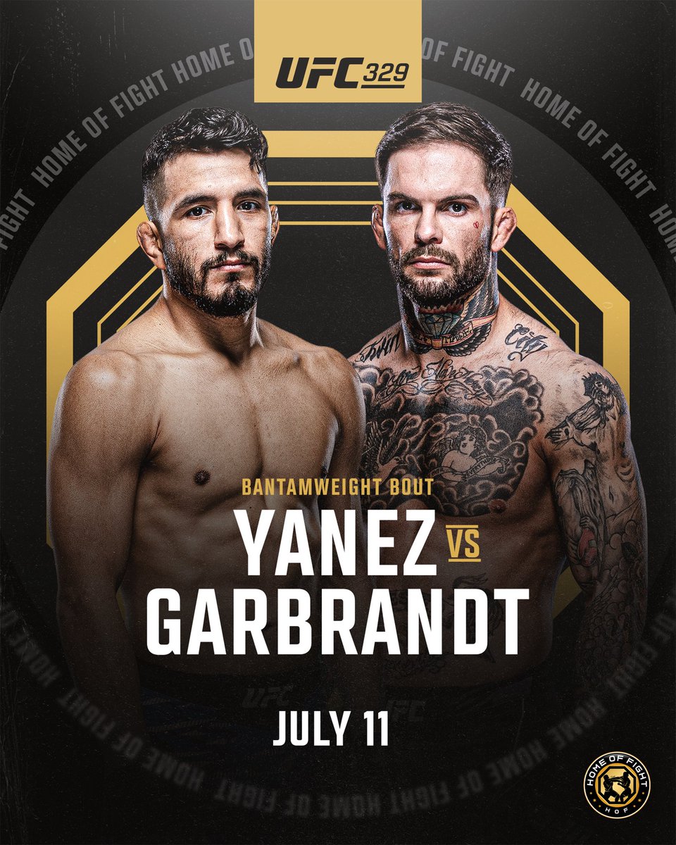 🚨 Adrian Yanez vs. Cody Garbrandt is set for UFC 329 on July 11th for International Fight Week, per <a href="/MikeHeck_JR/">Mike Heck</a>