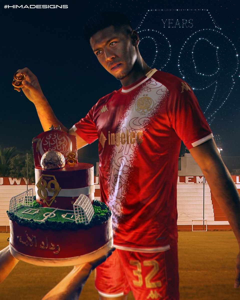 HimaDesigns's tweet photo. 𝟖𝟗 Years. One Badge. Endless Greatness 🔴⚪

#DimaWydad #Wac #89Years #Design https://t.co/ikNpwiE6yp