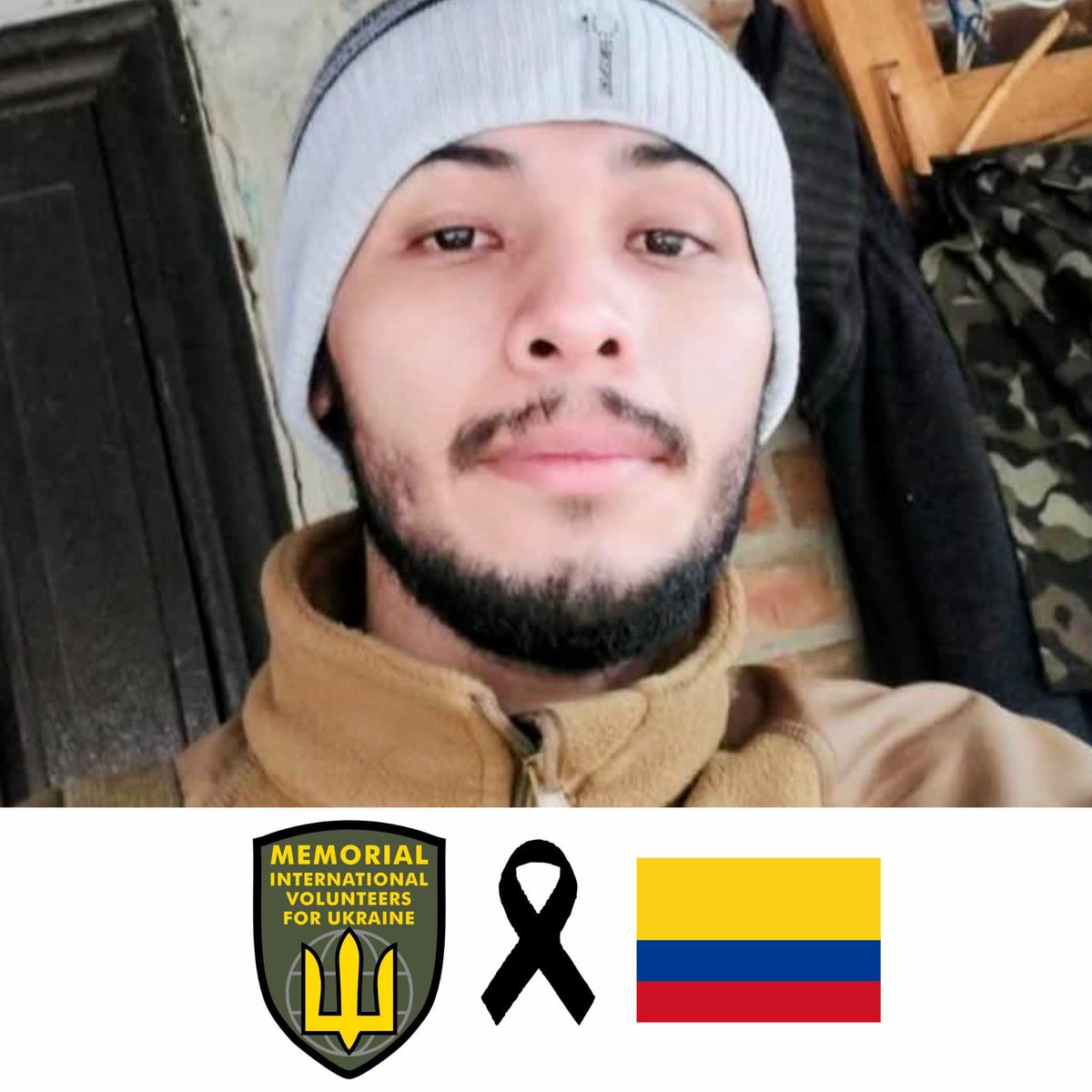 🇺🇦😭

Our Beloved Colombian Brother Camilo Andres Guevara Vilo, who had been serving in Ukraine as a Volunteer succumbed on the Battlefield.

Honor, Glory and Gratitude To Our Brother.