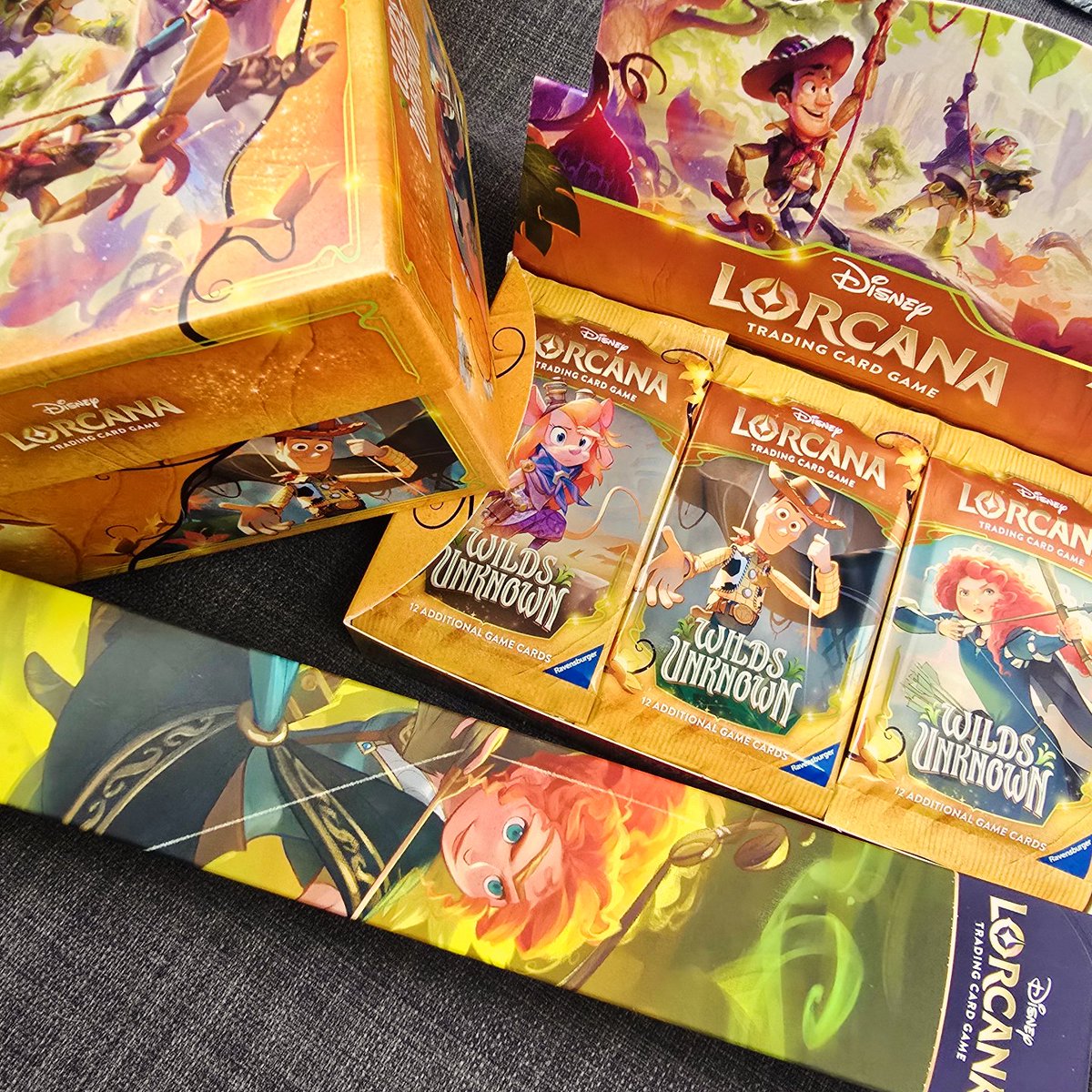 Illuminotts's tweet photo. ITS TIME FOR WILDS UNKNOWN 🧡
@DisneyLorcana Set 12 is available at local game stores and we went to @thedicecup to pick up the new set boosters, playmat and trove!
Pre-Release events are happening this weekend, so head to your local store, and play Wilds Unknown! @RavensburgerUK https://t.co/GqmeNRRBOW