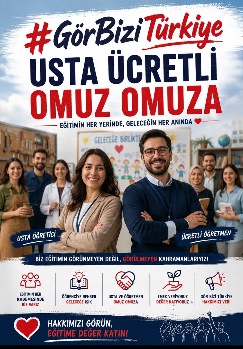 MutlulukEge's tweet photo. #söyletensensin şu dertlerimizi.... 
Anlatan biziz çok mağduriyetlerimizi... 
Zorunlu tatillerde bile kesilen maaş bizde
Yatmayan sigorta primleri bizde.... 
Usta öğreticiler ve ücretli öğretmenler olarak çok mağduruz

#GörBiziTürkiye
USTA ÜCRETLİ OMUZ OMUZA 📣
@ekremacikel https://t.co/4ztGCN2pNH