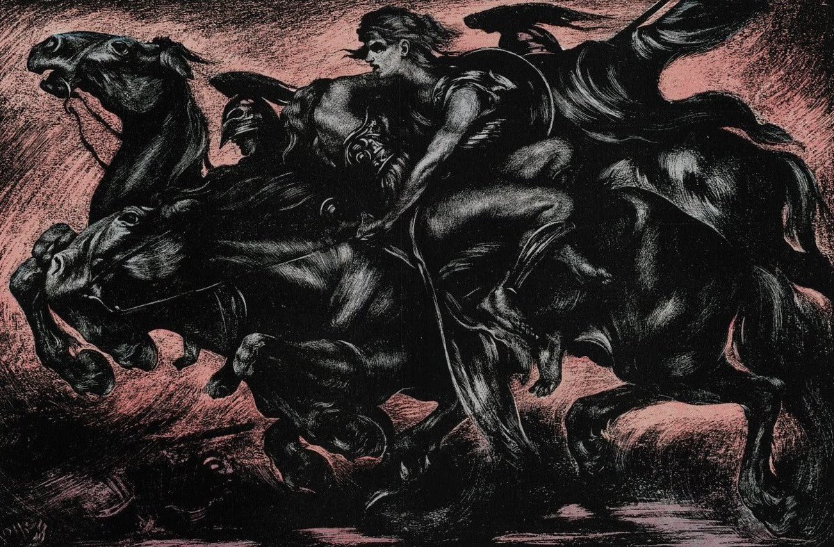 unconquered_sol's tweet photo. Valkyries 
— Alois Kolb (1915) https://t.co/uCj2CAallf