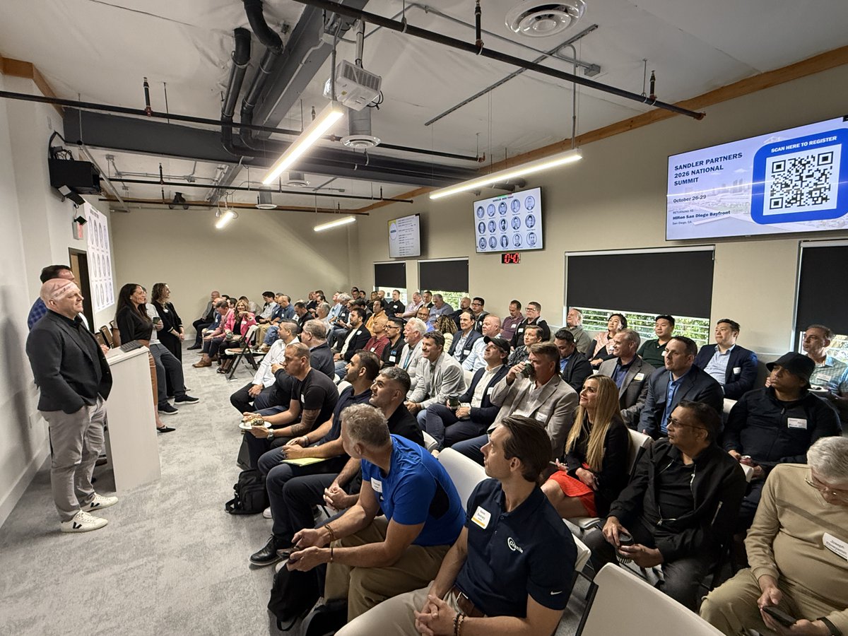 SandlerPartners's tweet photo. Thank you to the Partners who joined us for the Sandler Partners HQ Solution Education &amp; Trade Fair! From Managed Services, Networking, and CX &amp; AI panels to conversations with SEs and our Sandler team.See upcoming events in your Sandler Portal: https://t.co/xYwnmqflHd https://t.co/V175Pe5afb