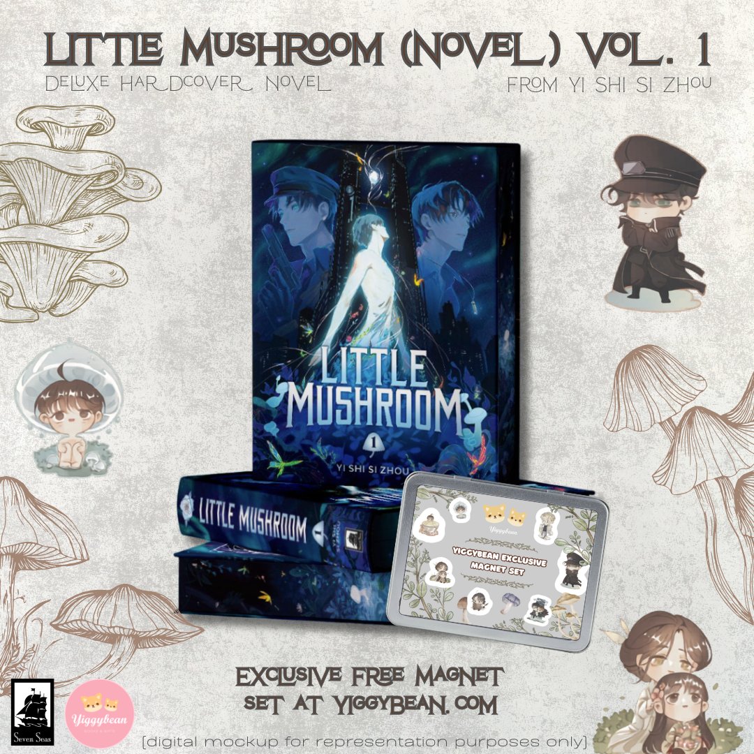 yiggybean's tweet photo. Secure your copy of Little Mushroom (Novel) Vol. 1 with Yiggybean and guarantee your free magnet set!

Freebies guaranteed until June 1st - don't miss out! 🖤🍄‍🟫

https://t.co/NsK451RAkb https://t.co/Ufhe2WoygD