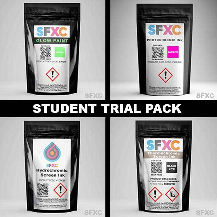 SFXC_UK's tweet photo. 4 colour changing screen-printing inks in 1 fab trial pack!4 inks, 4 diferent results! https://t.co/UBVPrFuhWa https://t.co/9cFa2F3Wbh