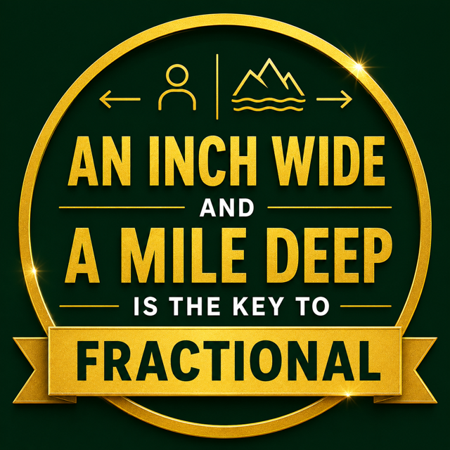 Fractional_John's tweet photo. An inch wide. A mile deep.
That’s the key to fractional.
Wide networks don’t refer. Deep ones do.

You don’t build that with 500 connections.
You build it with nine deep ones.

👉 https://t.co/2OEMBW2LqV https://t.co/TMDJnJhbvC