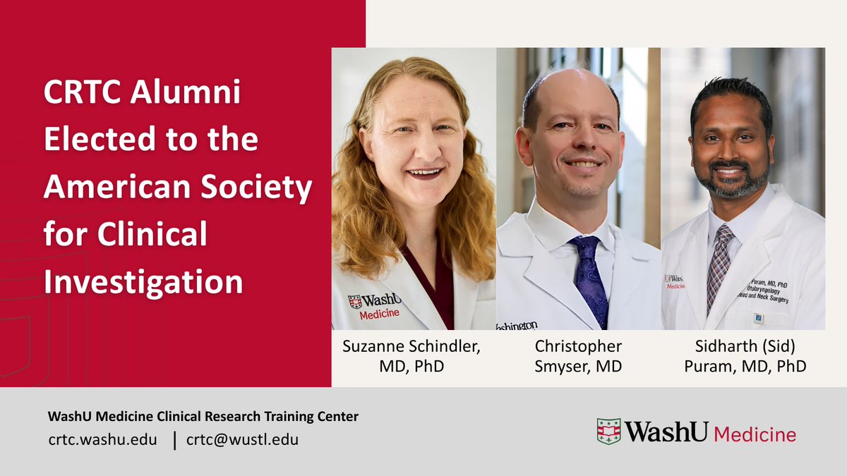 WashU Medicine Clinical Research Training Center tweet media