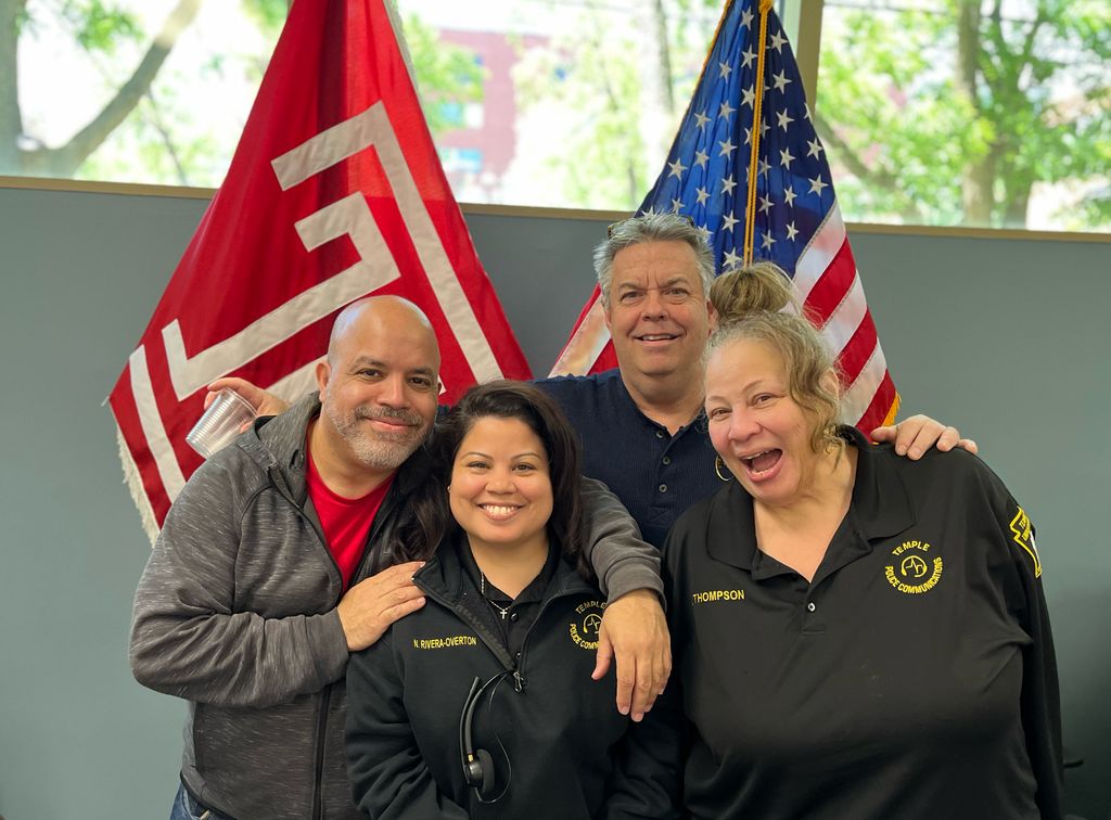 TU_Police's tweet photo. After 18 years of dedicated service to Temple University Public Safety, today marks the final day for Dispatcher Natasha Rivera-Overton.
Thank you for everything youโve done to help keep our campus safer!
#ProudTUserve #TempleU #Philadelphia https://t.co/jYEBb6xt9B