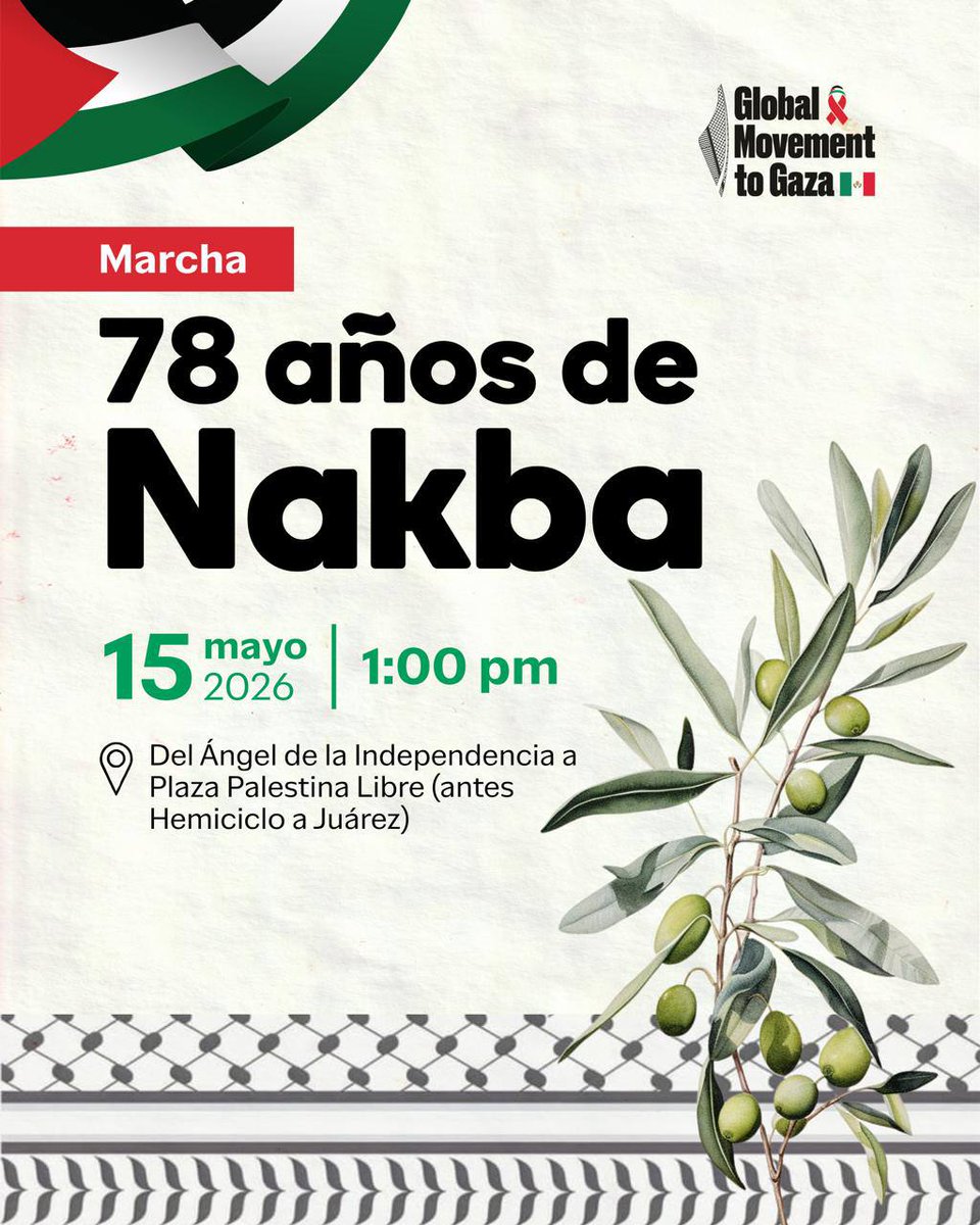 #Nakba78 CDMX 15 de mayo