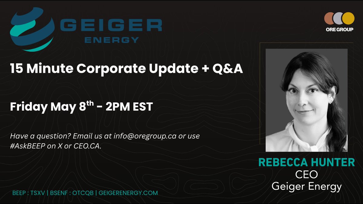 Geiger Energy - $BEEP #Uranium tweet media