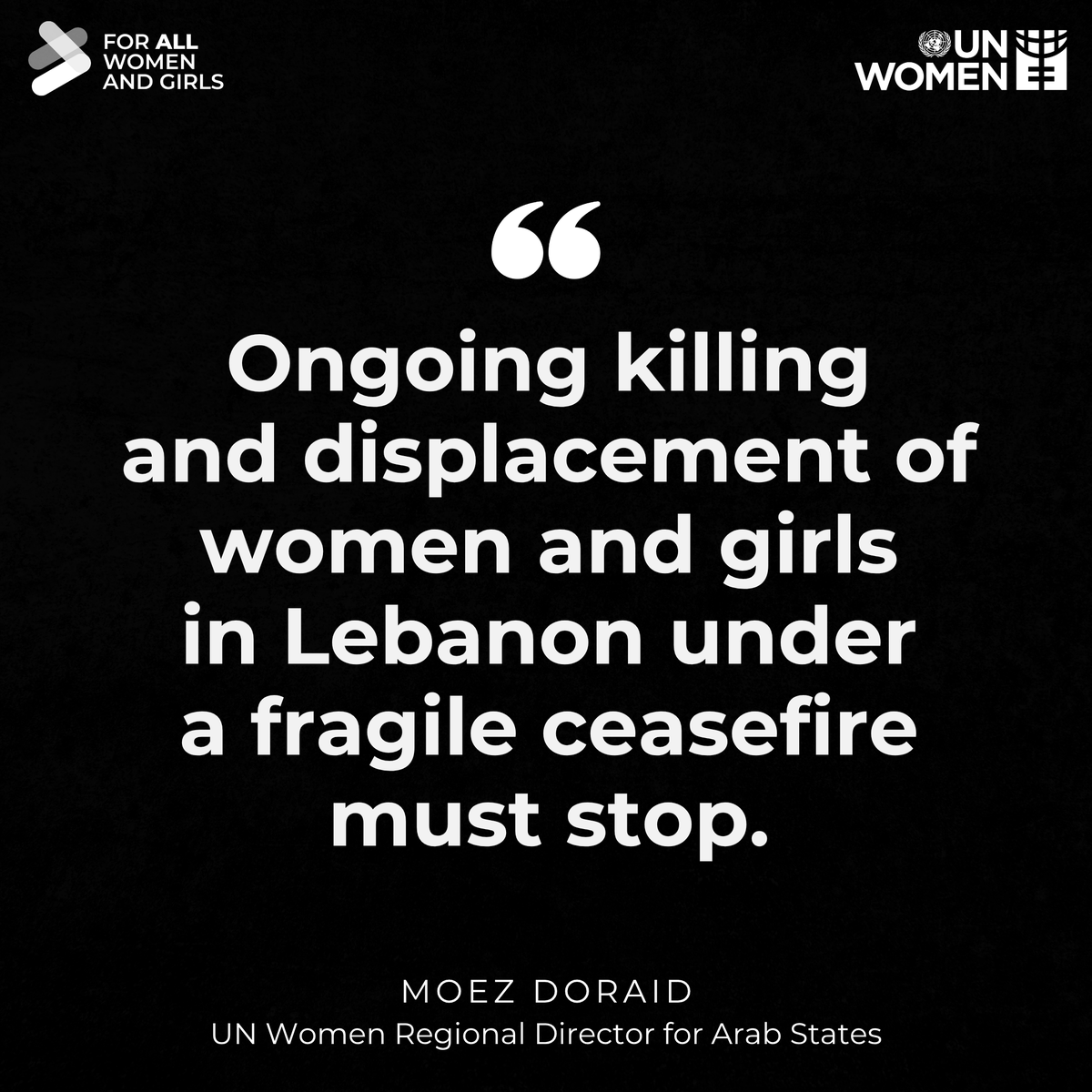 UN_Women's tweet photo. Hope eroded among many.
Homes and lands destroyed.

In #Lebanon, more than an estimated half a million women and girls remain displaced.

Since 2 March, @UN_Women has supported over 15,000 women and girls, reaching over 70,000 people across communities.

https://t.co/wsOlPVFGbL https://t.co/OGNcP318iS