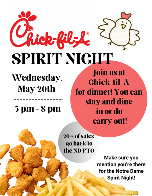 NDNikes's tweet photo. Eat more Chicken! To support ND PTO https://t.co/kE1yL4HLuJ