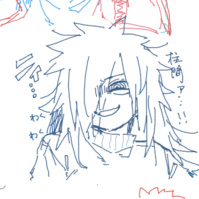 Otya______4's tweet photo. 絵チャで描いたわくわくマダラ https://t.co/KqZJvMjYpJ