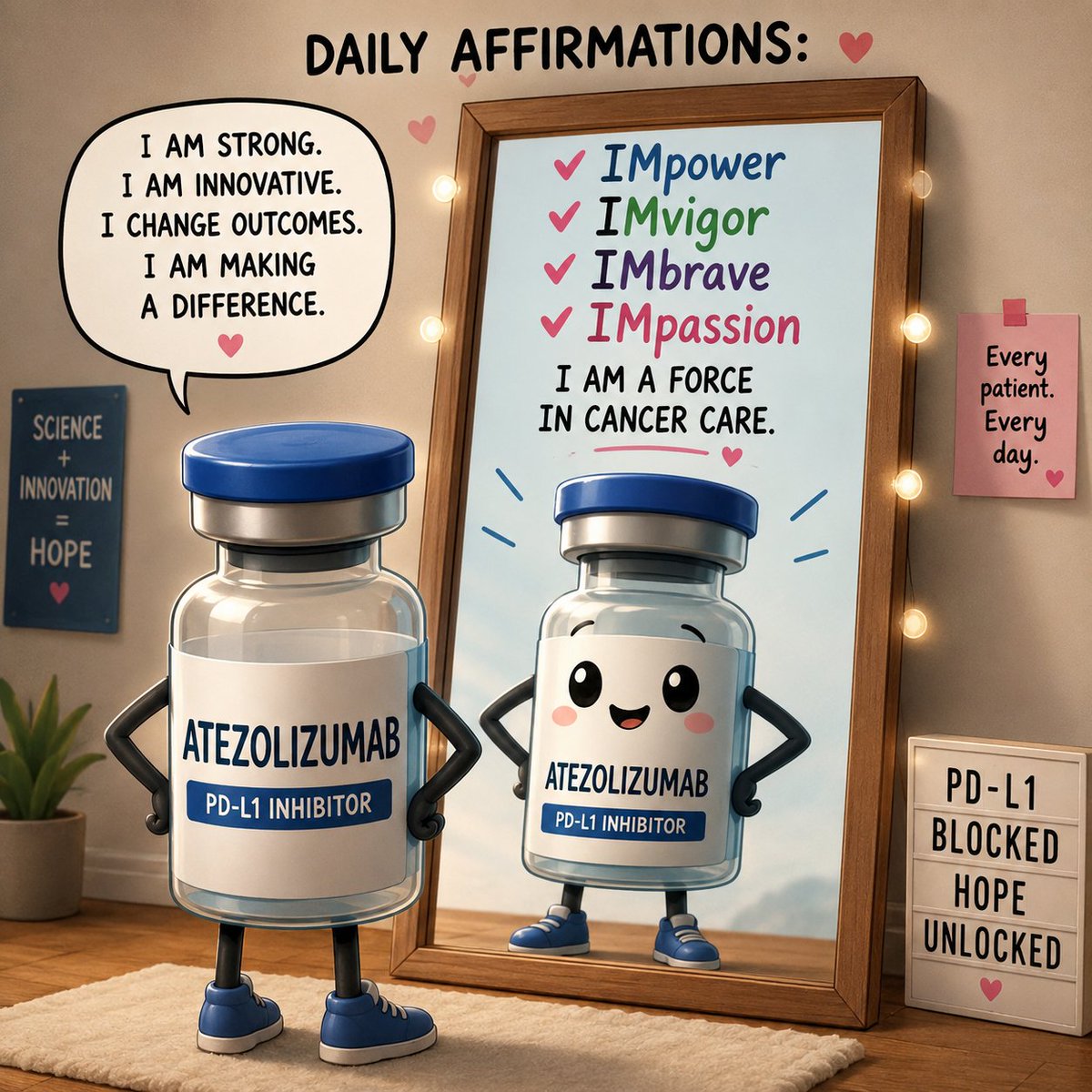 DilanDavisM's tweet photo. Atez every day!

#Oncology #MedTwitter #Atezolizumab #Immunotherapy #CancerResearch #LungCancer #HCC #BladderCancer #TNBC #MedicalOncology #OncoTwitter #ClinicalTrials #MedEd https://t.co/9OFM984VMD