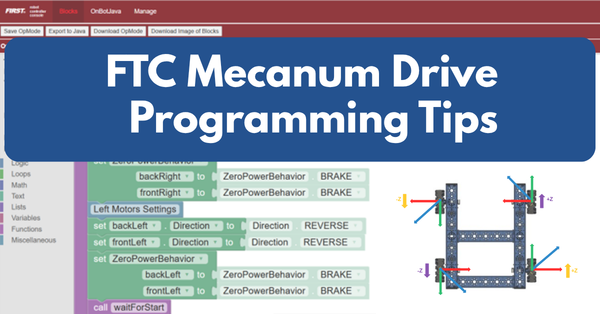 StudicaRobotics's tweet photo. Building an FTC mecanum drivetrain? 🤖 Learn the #programming fundamentals behind smoother movement, better strafing, TeleOp controls, autonomous basics, and #drivetrain tuning tips to help improve robot performance. Learn more: https://t.co/81Dp8QgU0A #robotics https://t.co/bJyp4ONQDa