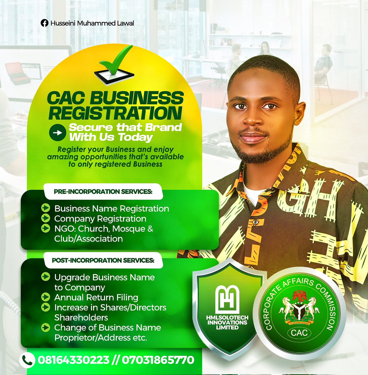 Hmlsolo's tweet photo. I help entrepreneurs build legally recognised brands in Nigeria. 
https://t.co/2NHaixgql8 https://t.co/wXgeqpCwE9