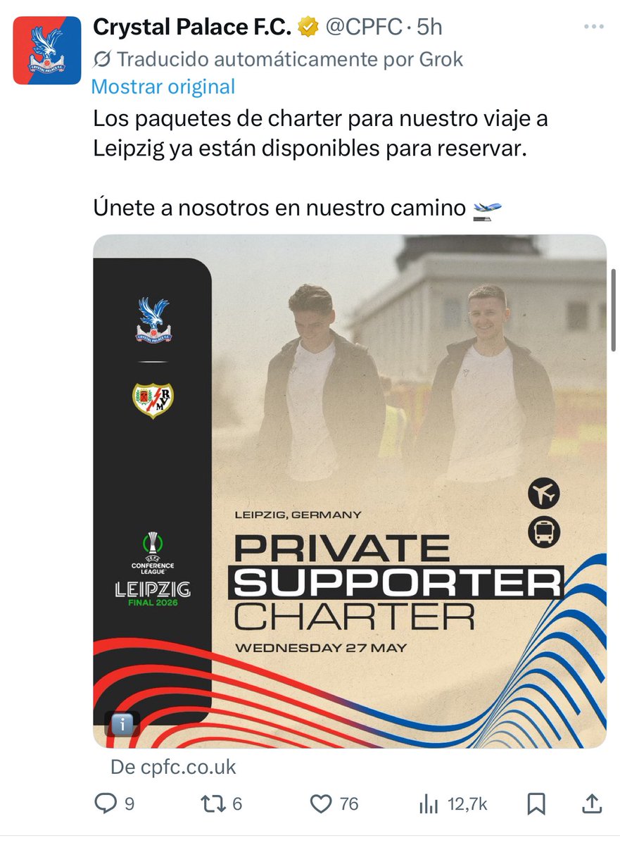 Union Rayo Live tweet media