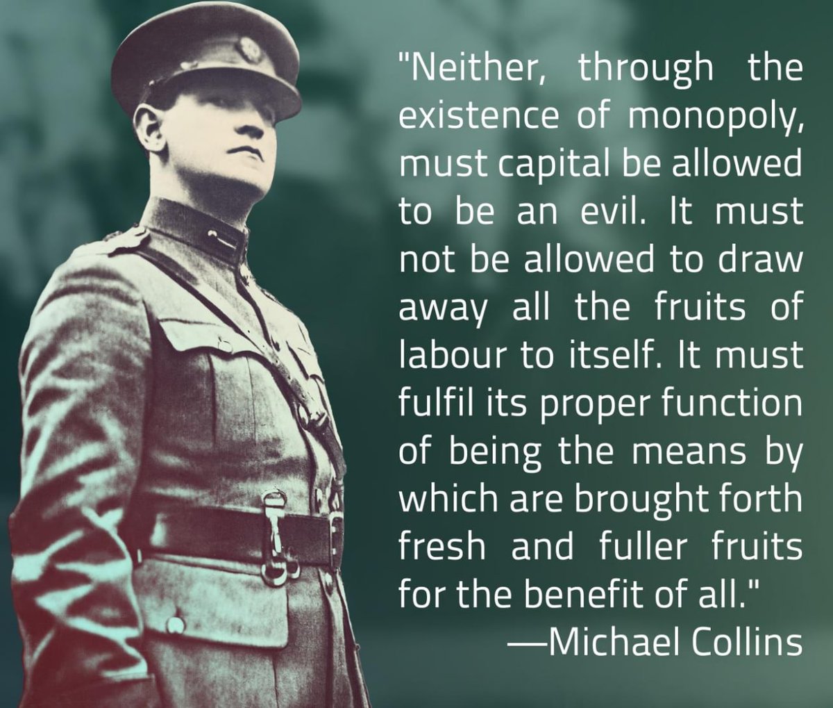 Reject monopoly capitalism.