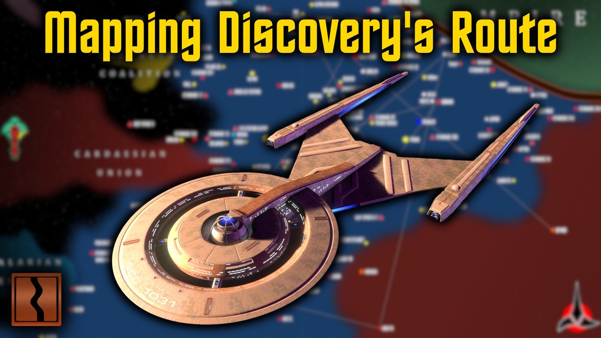 orangerivernw's tweet photo. NEW VIDEO: Mapping the Route of the USS Discovery... https://t.co/agMHorSJLm

Discovery has a very elaborate route due to its spore drive. But what does it look like, especially with territorial changes from the Klingon War &amp; collapse of the Federation after the Burn?

#startrek https://t.co/4a6OYBYa4R