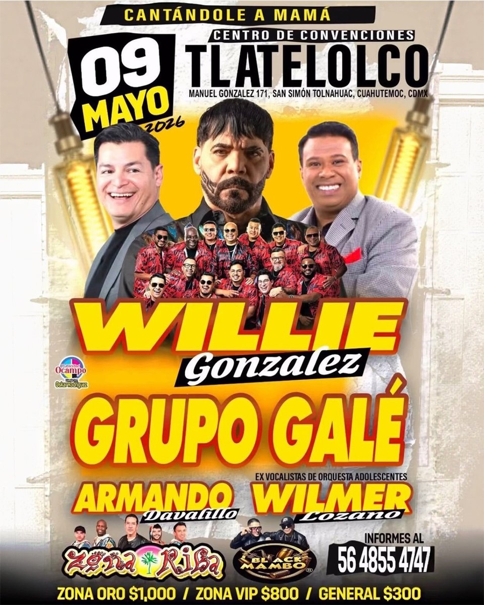 HOY <a href="/grupogale/">Grupo Galé</a> EN PUEBLA Y MAÑANA EN <a href="/cctlatelolco/">cctlatelolco</a> 

NO TE LO PIERDAS!!!
.
.
.
#SalsayAlgoMás #SentimientosWorldTour #ElQueSabeSabe