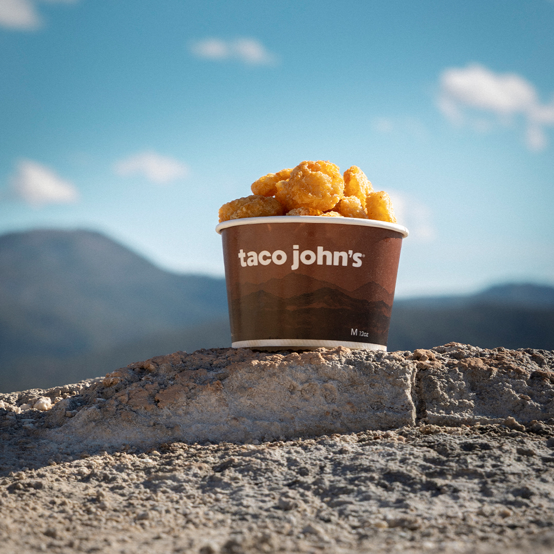 tacojohns's tweet photo. Always hot. Always crispy. Always ready for adventure. Happy Friday from the Frontier of Flavor 🗻🥾 https://t.co/6wFNNTO47e