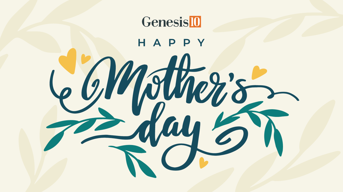 Genesis10Corp's tweet photo. Happy Mother’s Day to the amazing moms who inspire us every day 💛  

Your strength and heart make all the difference. 

#MothersDay #Genesis10 https://t.co/yqldkv7sYi
