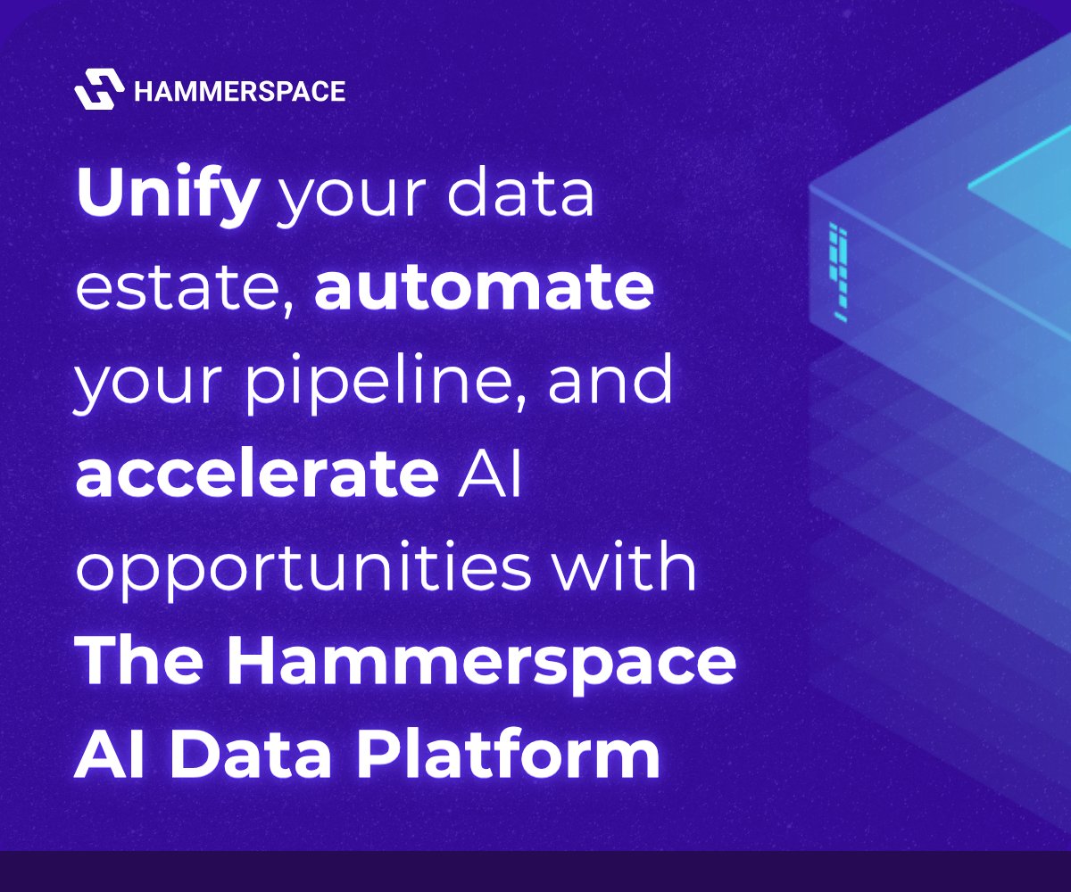 p38555's tweet photo. @Hammerspace_Inc AIDP makes it easy to convert "raw" data into "ready" data quickly. Hammerspace unifies your data estate into one high-performance global namespace. https://t.co/8R9uNGhNGL https://t.co/mY7zNl8cSS