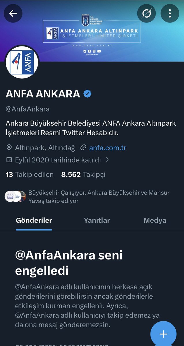Gokt61's tweet photo. @yyildirimozer Yıldırım bey, benim Anfa sayfasina her hangi bir hakaret içerikli cümlem olmamasina rağmen neden beni engelledi bu sayfa? Vatandaş şikayetini belirtince engelliyor musunuz insanları? https://t.co/x9FKNmuthZ