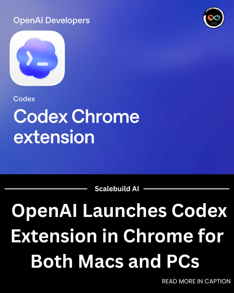 OpenAI has launched a Chrome extension for Codex, bringing its AI ...