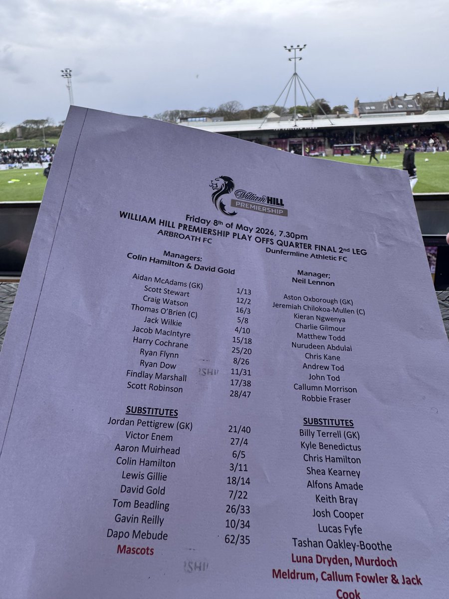 IainCollin's tweet photo. ⚽️ Approaching kick-off at Gayfield in a huge match for Arbroath and Dunfermline.

Promotion dreams on the line for both. ⬆️ https://t.co/j8yPdliO41
