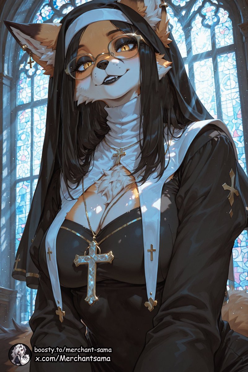 Merchantsama's tweet photo. New card on #Janitorai
🐾 Welcome to "Fluffy Tail" Abbey!
https://t.co/eE7VbDCIed

Here, anthropomorphic nuns are waiting just for you. 
Are you ready to become a novice? 🔥🦊
#anthro #furry #AIrp #AIart️️️️️️️️️️️️️️️️️️️️️️️️️️ ️#vixen https://t.co/ZO7dwllxIf