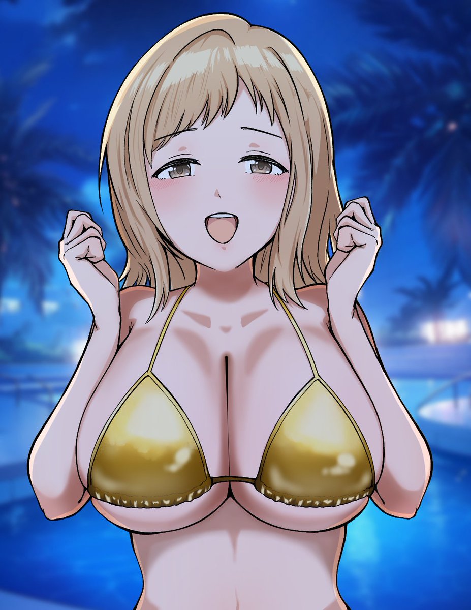 GWも終わりかけということで金ビキニ真乃