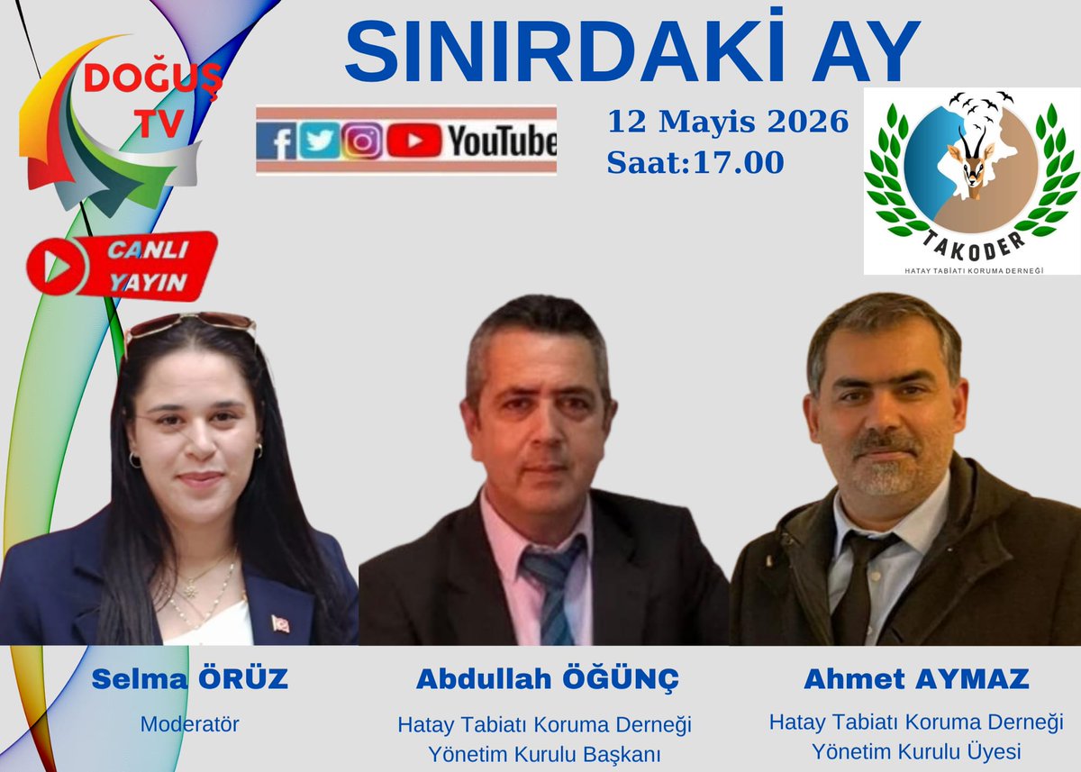 abdullahogunc's tweet photo. Salı günü Doğuş TV sosyal medya platformlarında ilimizin eşsiz biyolojik çeşitliliğini, doğasını ve yaban hayatını konuşacağız. Birbirinden kıymetli canlı türlerini, doğamızın zenginliğini ve korunmasının önemini anlatacağımız programı izlemeniz dileğiyle. Doğaya kulak veren herkesi ekran başına bekliyoruz. 🌿 #Hatay #HatayTabiatıKorumaDerneği