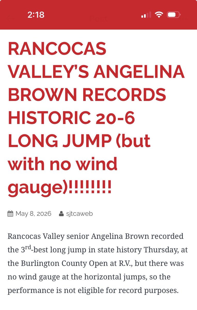 RVRHS_Athletics's tweet photo. Just an unbelievable day for Ang yesterday…and some great recognition for her, well deserved! https://t.co/uHEZ16Zu6G