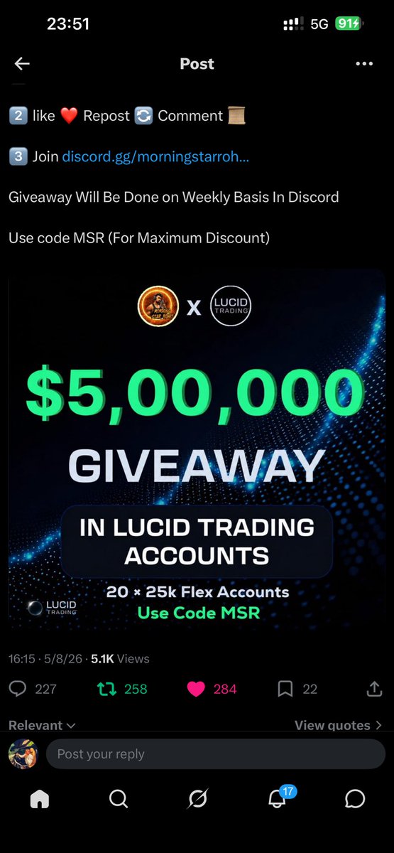 RaviForexTrader's tweet photo. @MSTARROHIT @TradingLucid All done https://t.co/kry5Z6IV1G