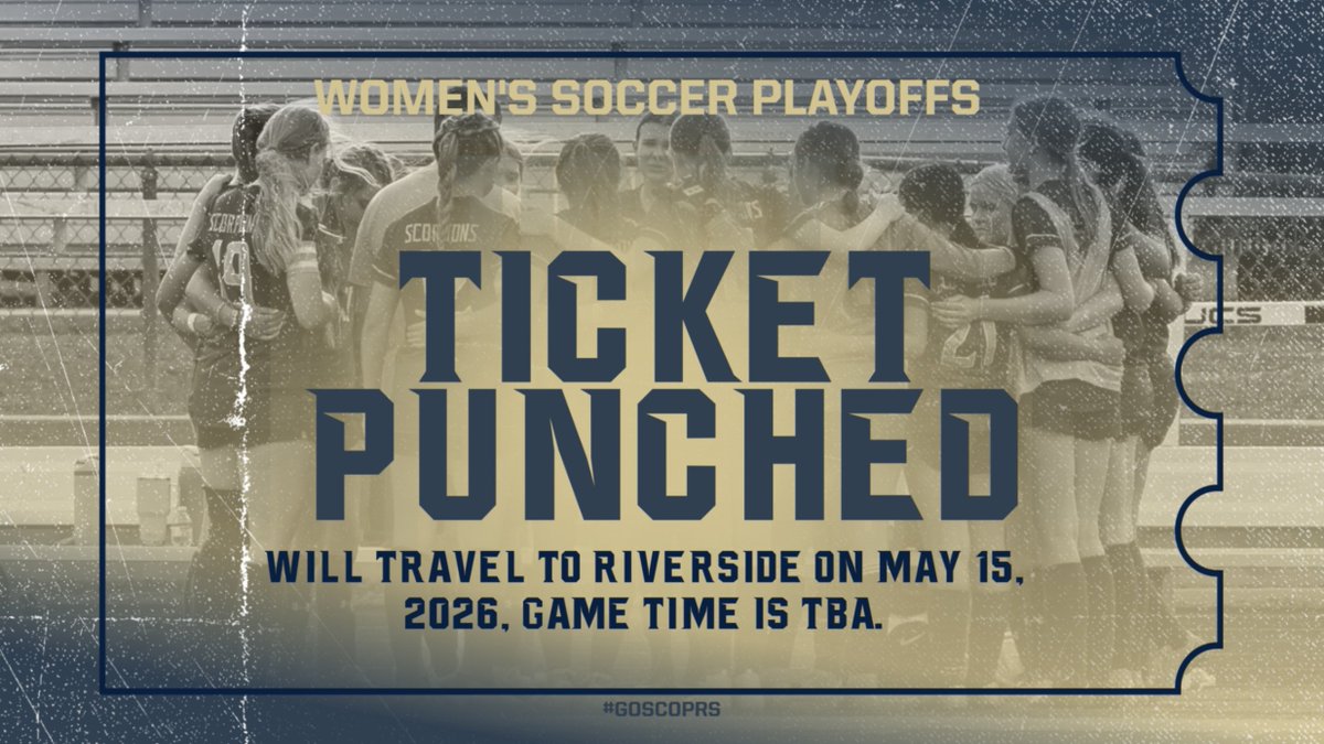 ScorpTown's tweet photo. Women's Soccer will travel to Riverside on May 11th. Game time is 6:00. https://t.co/mdYzukt6JM