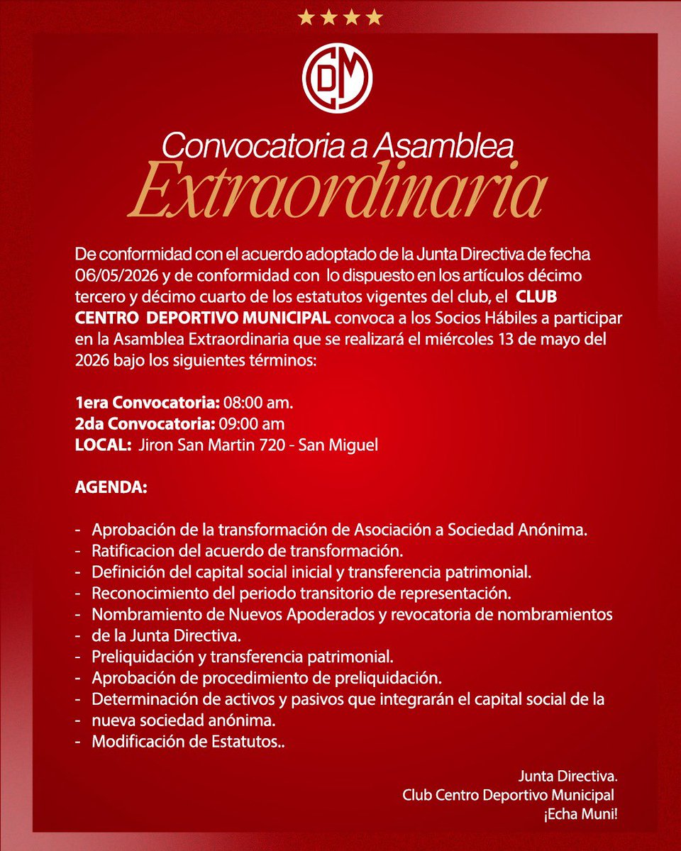 CCDMunicipal's tweet photo. Comunicado. https://t.co/KcXAe3EXzi