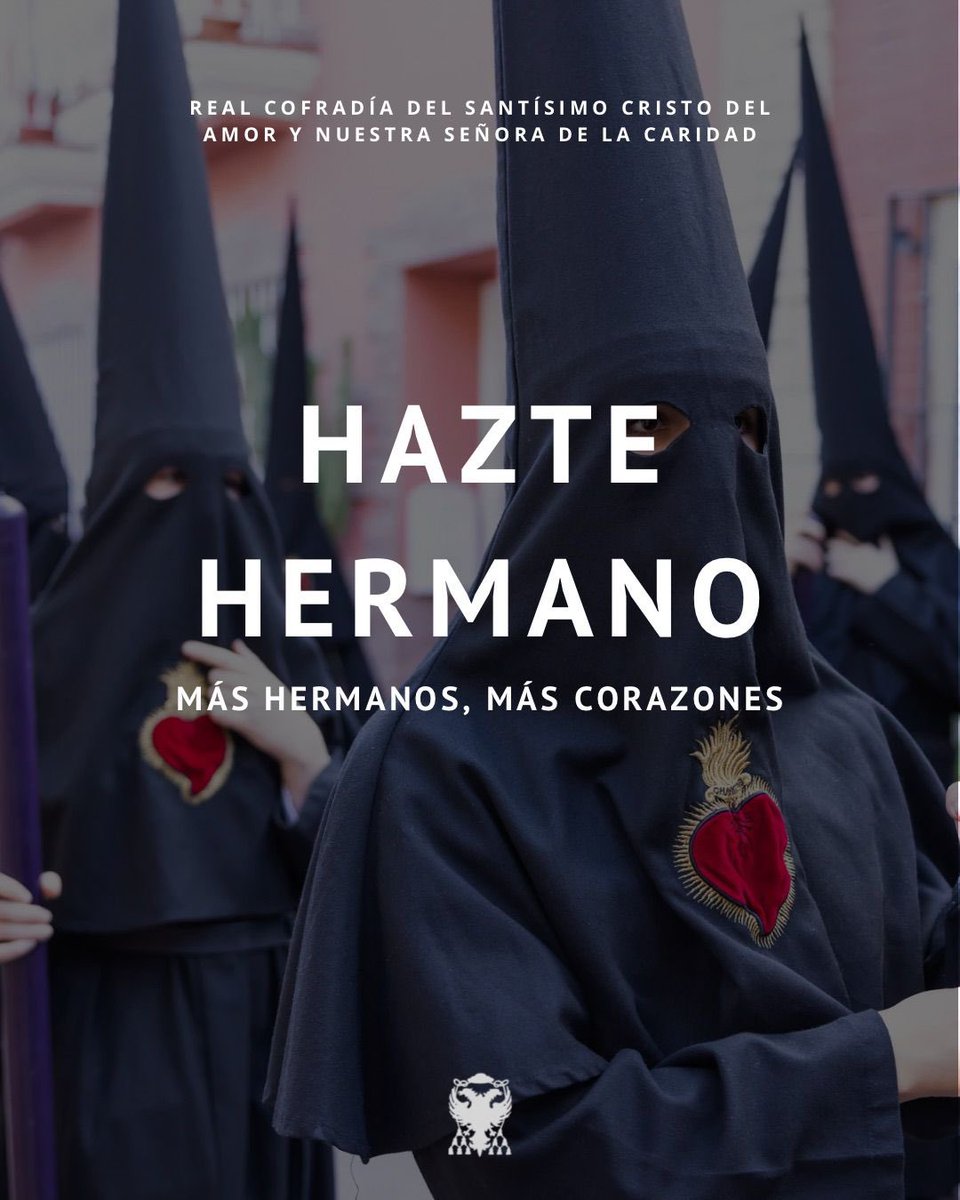 AmoryCaridad's tweet photo. ❤️‍🔥 HAZTE HERMANO

Si eres devoto de nuestros Sagrados Titulares, te identificas con nuestra Hermandad y deseas hacerte hermano, rellena la ficha de alta online disponible en nuestra web.

¡Te esperamos para vivir tu fe en hermandad!

🔗 https://t.co/zbv1VIyUPB

#CofradíasMLG https://t.co/4V6iJctpuR