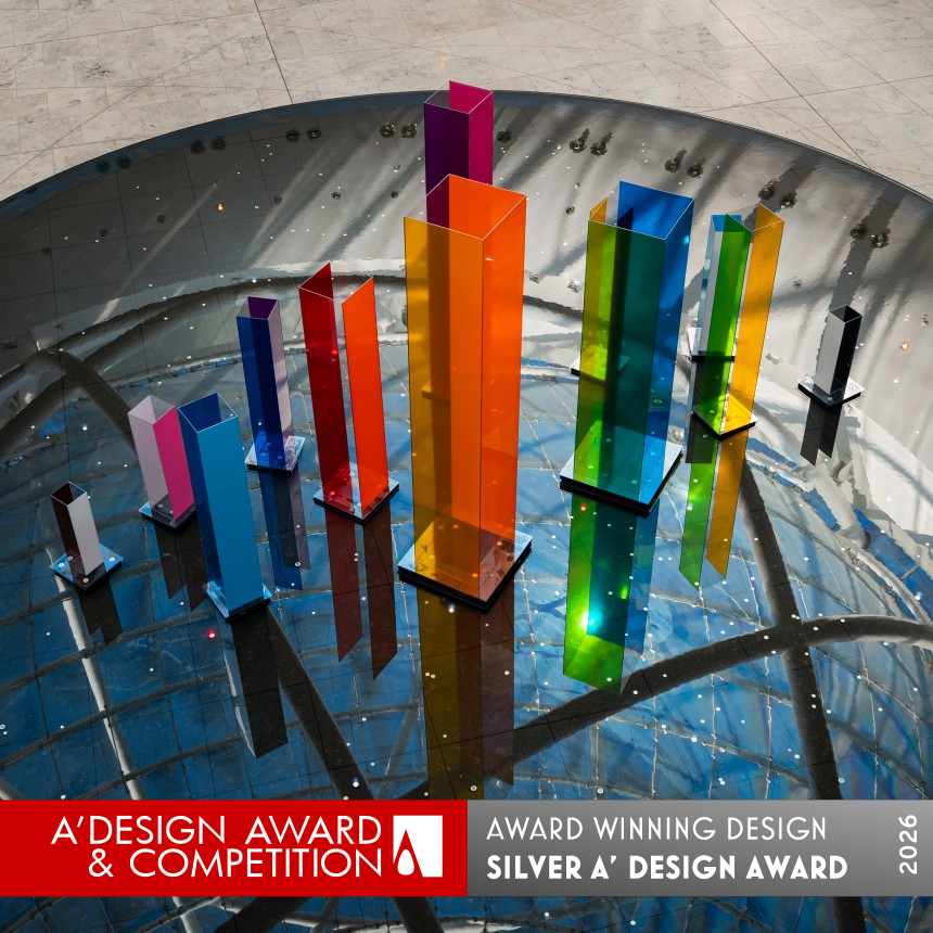NumzGraphics's tweet photo. 'Colorise' has been honoured with the Silver Design Award 2025–2026 in the Fine Arts and Art Installation Design category. Created for #erinmillstowncentre, this installation transforms the mall’s central fountain into a living canvas of light and colour. #numzgraphics #nargizaus https://t.co/wGiGCVBhnr