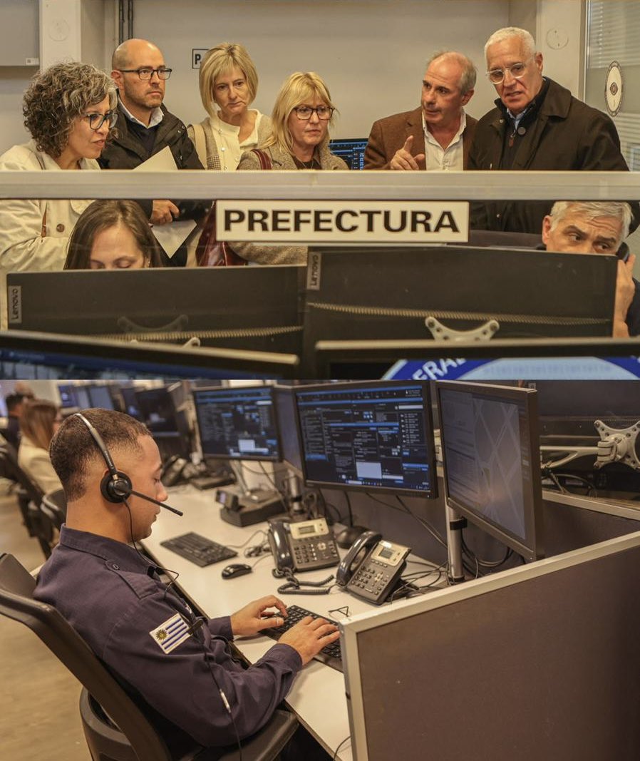 MSPUruguay's tweet photo. Lanzamiento del Centro de Operaciones de Emergencias Sanitarias (COES - SAME 105) en el Centro Comando Unificado 911.

- Disminución de tiempos 
- Seguimiento con acompañamiento médico

🚑🤝👮 https://t.co/JzJSJV7no5