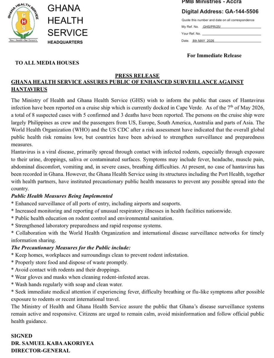 Disease Surveillance Dept_GHS tweet media